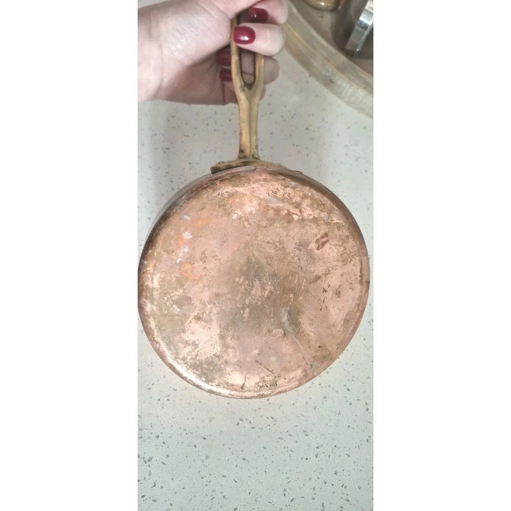 Vintage Copper Saucepan 6.5
